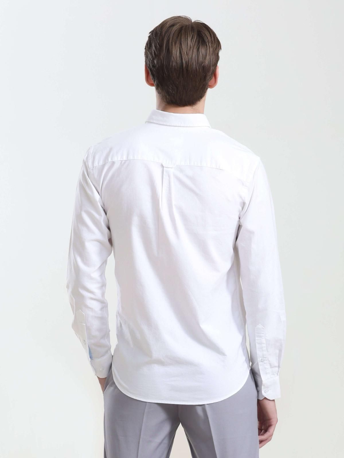 Men's Anti-Stain Anti-Odor Luxury White Cotton Shirt