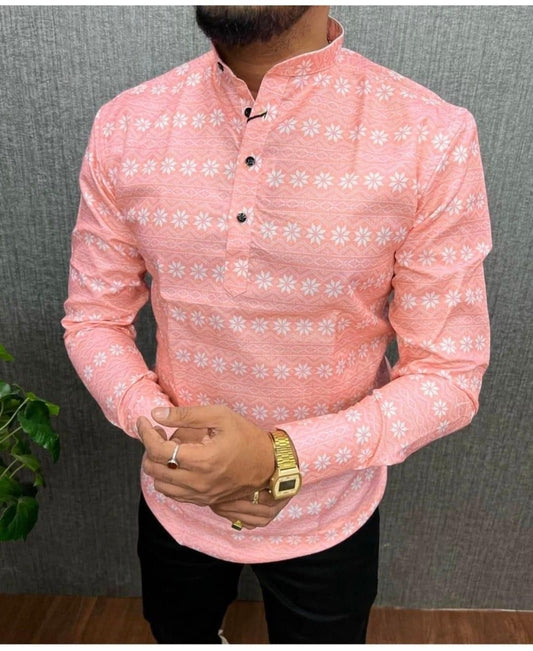 Men's Cotton Printed Full Sleeves Shirt